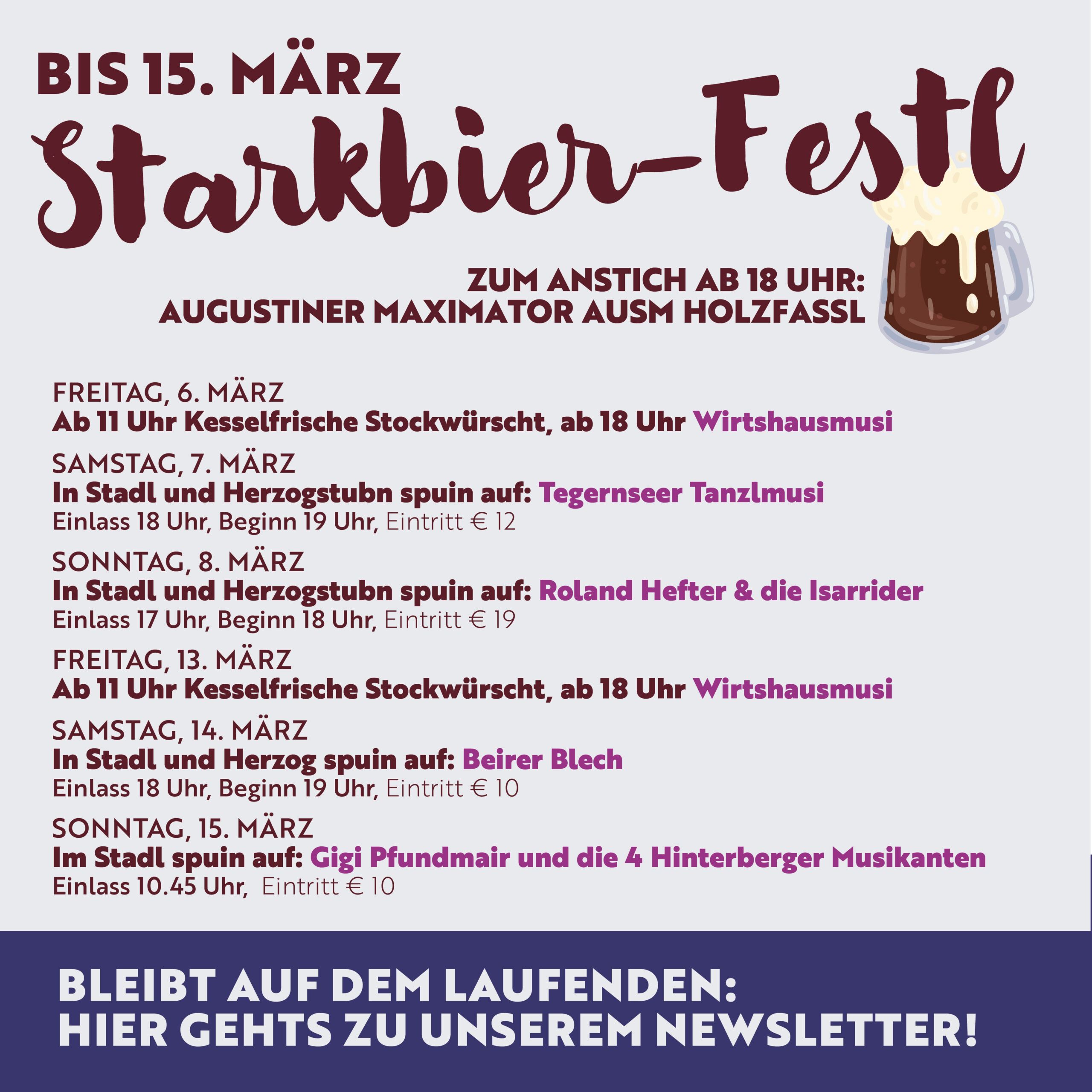 Starkbierfestl im Königlichen Hirschgarten